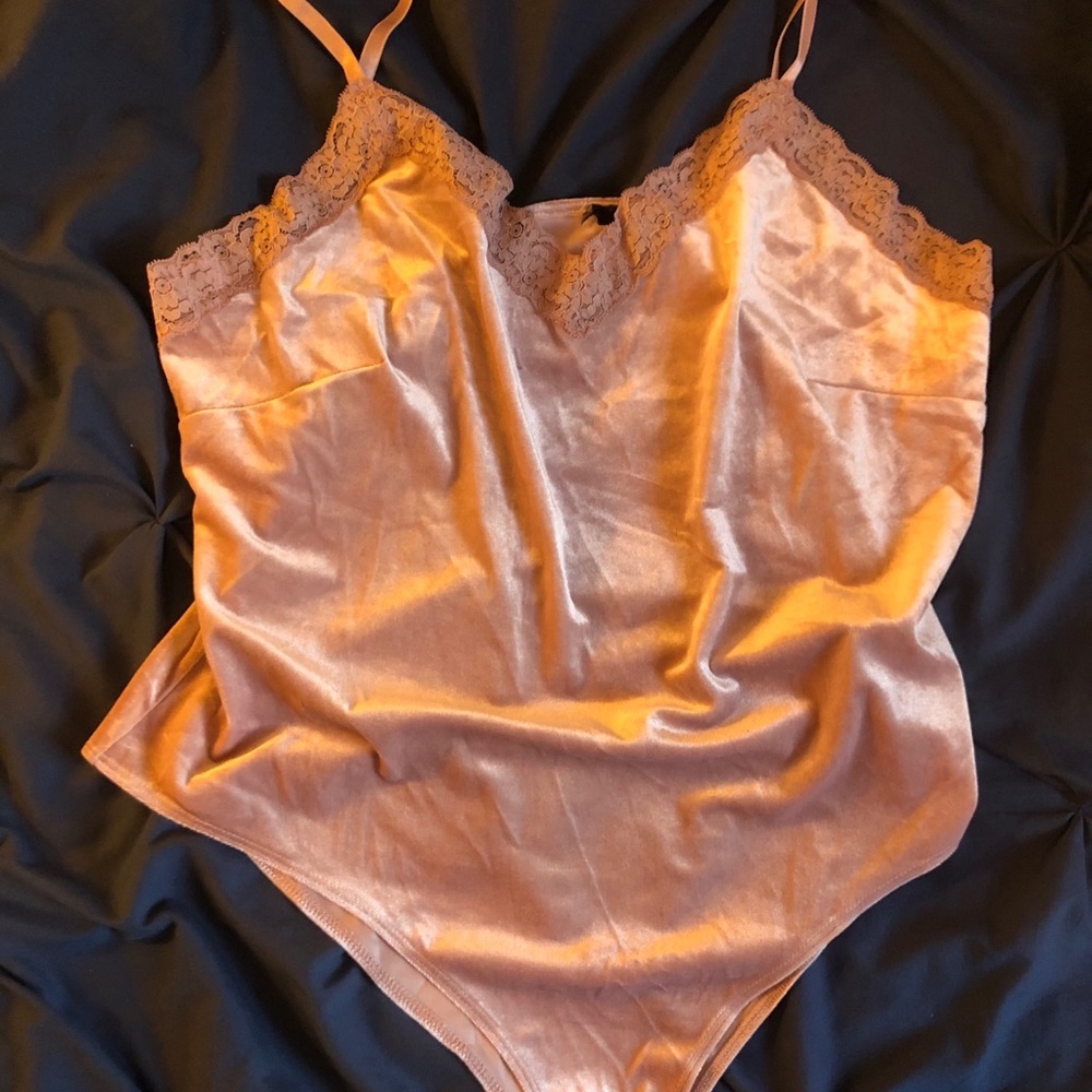 pink Velvet bodysuit